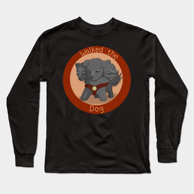 Walked the Dog Long Sleeve T-Shirt by Anathar